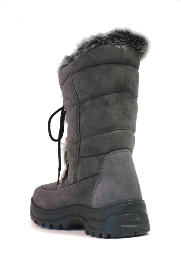 Oribi OC Grey midcalf Women's Winter Boots with retractable Ice Grip