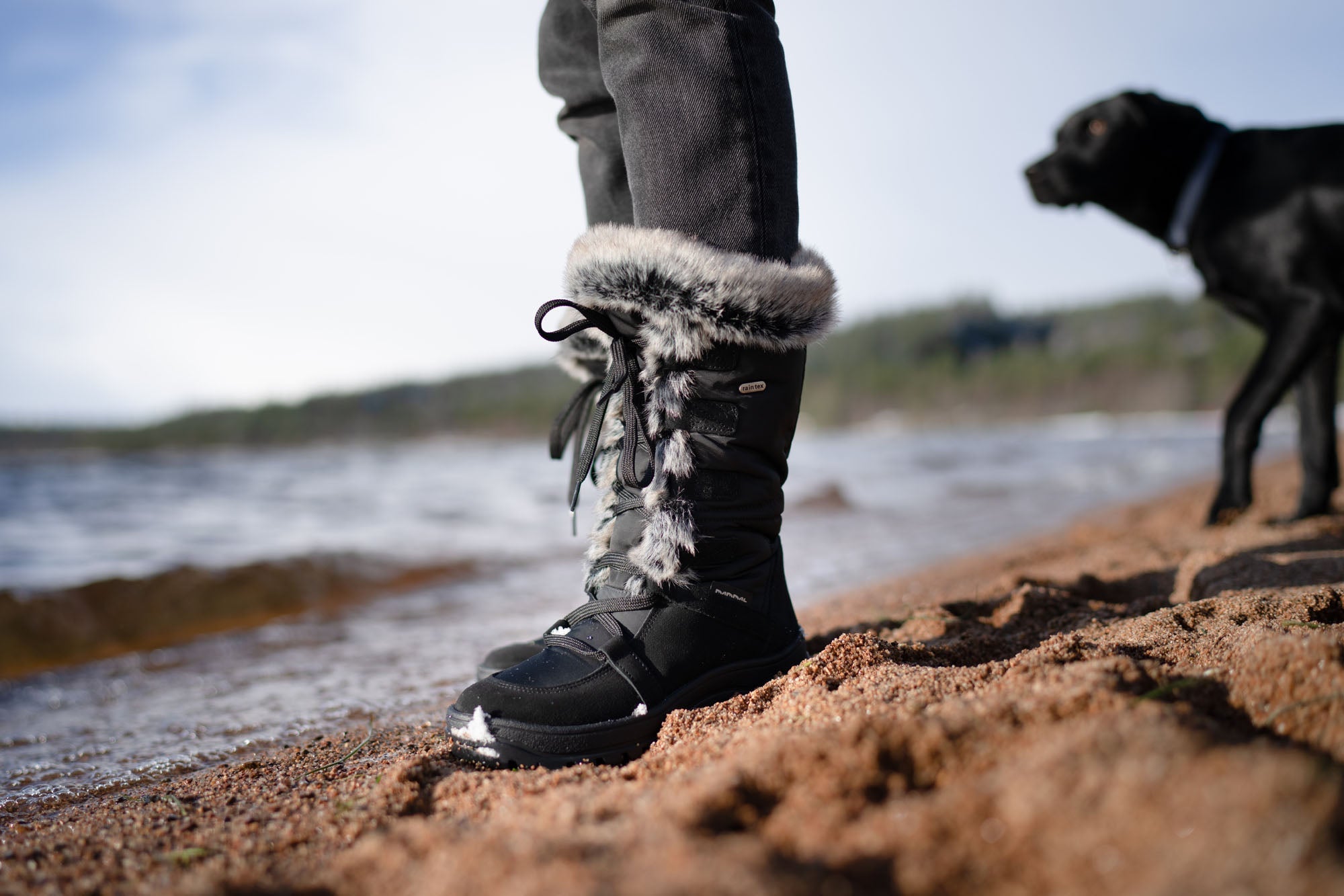 Lucia OC Brown Women's Winter Boots with retractable Ice Grip system â Mammal Winter Boots